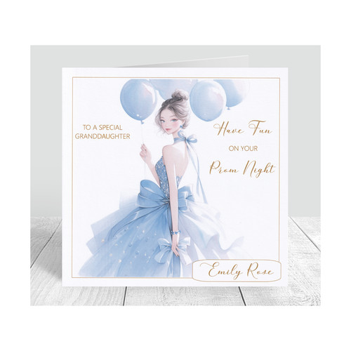 Personalised prom card - prom,
