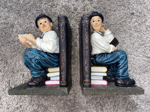 Laurel and hardy bookends - laurel,