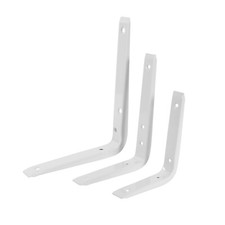 Mercury WHITE Metal Heavy Duty Strong Steel Shelf Wall Shelving Support Brackets