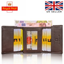 Men's Soft Real Leather RFID