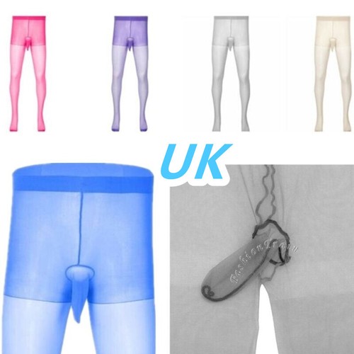 Men silky sheer tights - silky,