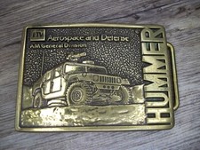 Hummer belt buckle AM general division LTV Aerospace & Defense 1986       Z52