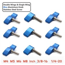 Clamping Thumb Screws Blue