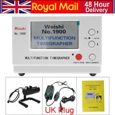 Weishi No.1900 Timegrapher Mechanical Watch Timing Machine Multifunction UK Plug