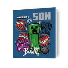 Son Birthday Card Minecraft