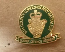 5th county londonderry battalion ulster defence regiment lapel badge udr