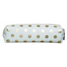 Pastel Blue Gold Foil Spots