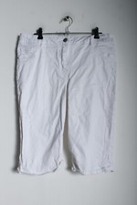 Matalan Womens Peddle Pusher Jeans - White - Size 12 (v-J5)