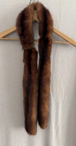 Real mink fur scarf skinny - fur,
