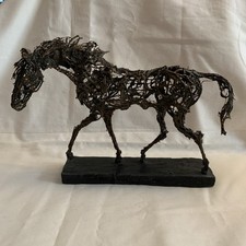 Mixed media wire equestrian - media,