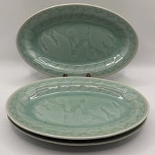 Three Chinese Celadon Glazed