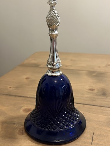 Vintage cobalt blue - cobalt, etched