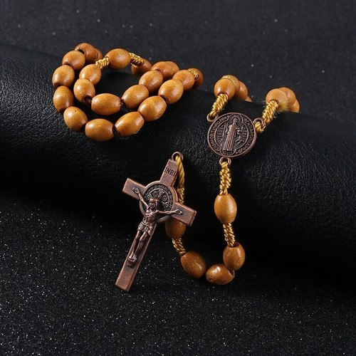 Handmade wooden rosary beads - wooden,