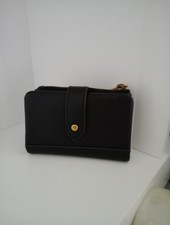 Black Leather Fossil Purse Vgc