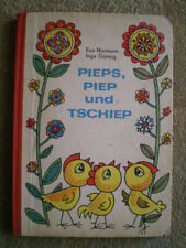 Pieps, Piep and Tschiep - GDR children's book, Eva Normann, pictures Inge Gürtzig, EA