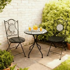 Metal mosaic bistro set - bistro,