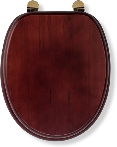 Durable oval solid wood toilet - durable,