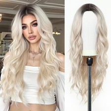 Esmee Long Wavy Platinum