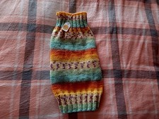 Hand Knitted Dog Jumper. M/L