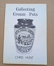Rare early 1977 Collecting Cream pots Chris Hunt book / booklet dairy crock