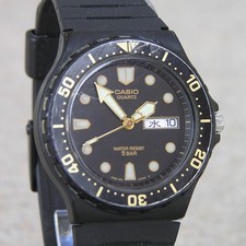 90s RETRO CASIO MRW-61 Diver Kanji Day/Date Quartz Watch - Japan Imported