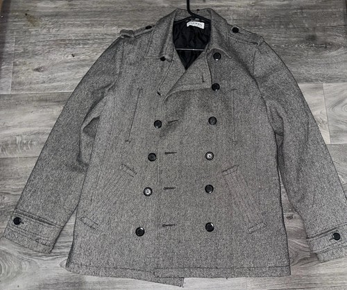 Topman grey wool tweed - topman,