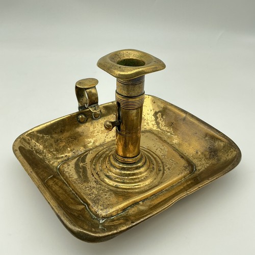 Antique brass candlestick - antique,