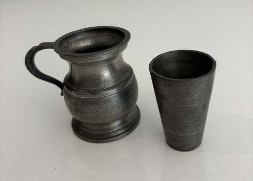 Vintage pewter tankard - vintage,