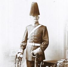 Cabinet Card Photo Soldier Plumed Pickelhaube Weiss Coblenz Koblenz Germany