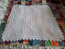 Hand Knit Knitted Baby Blanket