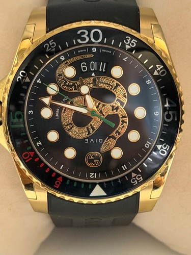 Gucci dive 45mm gold - 45mm,