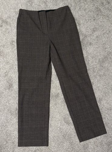 Loft brown plaid straight - brown,