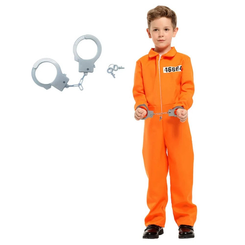 Kids prisoner costume - prisoner, orange