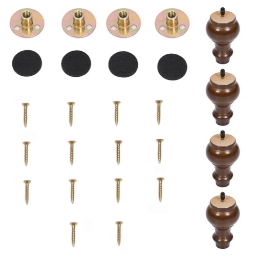 Wooden furniture feet - wooden, gourd