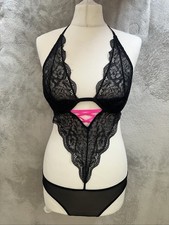 La Senza Black & Pink Lace