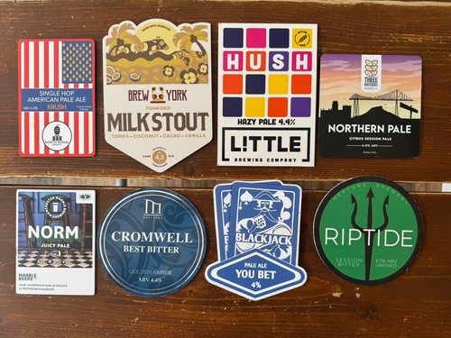 Various cask ale pump clips - pump,