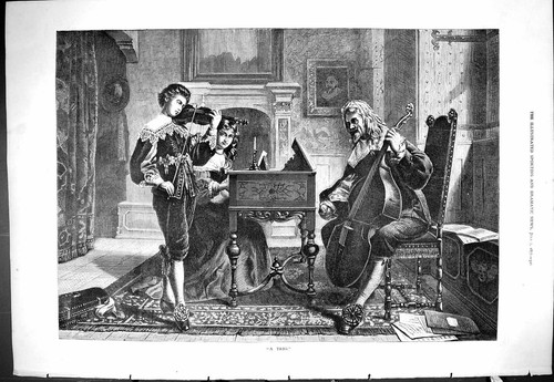 Original old antique print - original,