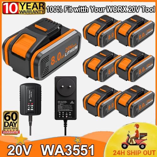 0ah for worx - 8.0ah,