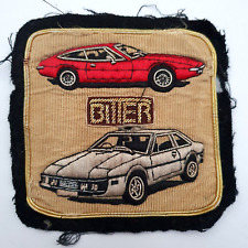 Bitter Opel classic Car Embroidered bullion Badge Patch. German. Very Scarce
