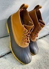 LL Bean Boots Duck Hunting Ankle Mens 11 M Leather 6” Brown Unlined Lace Up USA