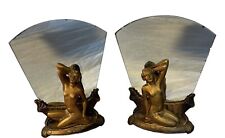 Rare Pair Of Original Art Deco Egyptian Revival Mirrors
