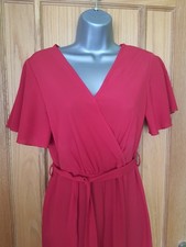 Lightweight And Smart Red Jumpsuit Size 10/12
