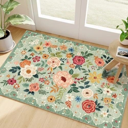 2x3 rugs for entryway - rugs, floral