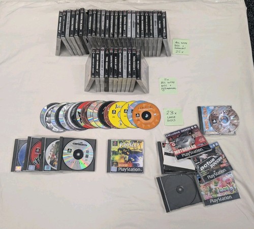 68x ps1 games disc - games,