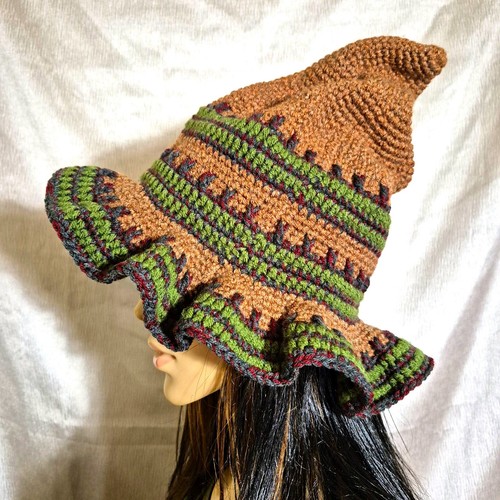 Handmade crochet pointed - pointed, elf