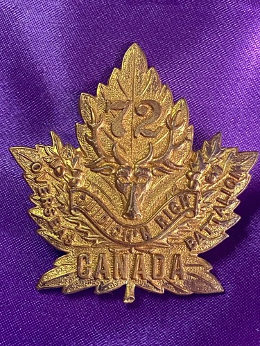 Genuine canadian 72nd seaforth - 72nd,