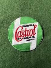 Old Vintage Castrol Motor Oil Cloth Patch Badge.