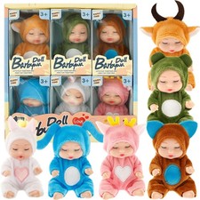 6Pcs Mini Baby Dolls Realistic
