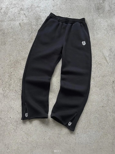 Mens baggy joggers black wide - baggy,