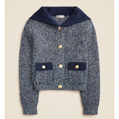 Crew marled sailor collar - marled, sailor-collar